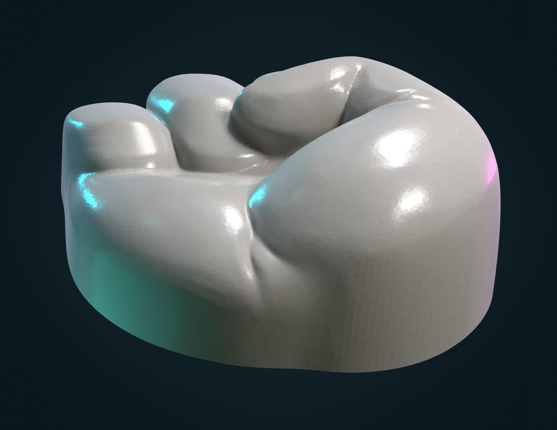 Fist Hand Relief 3D print model_9