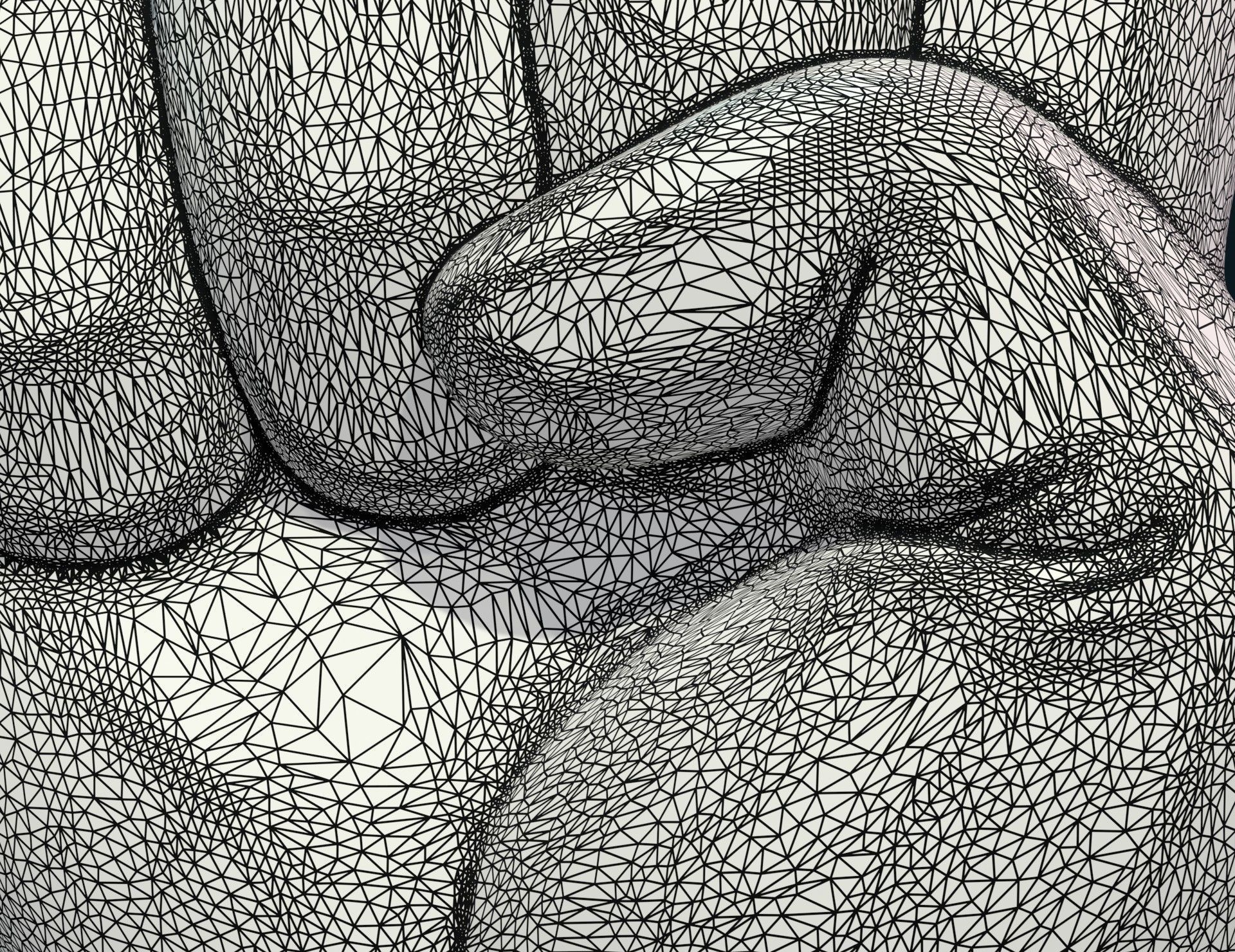 Fist Hand Relief 3D print model_12