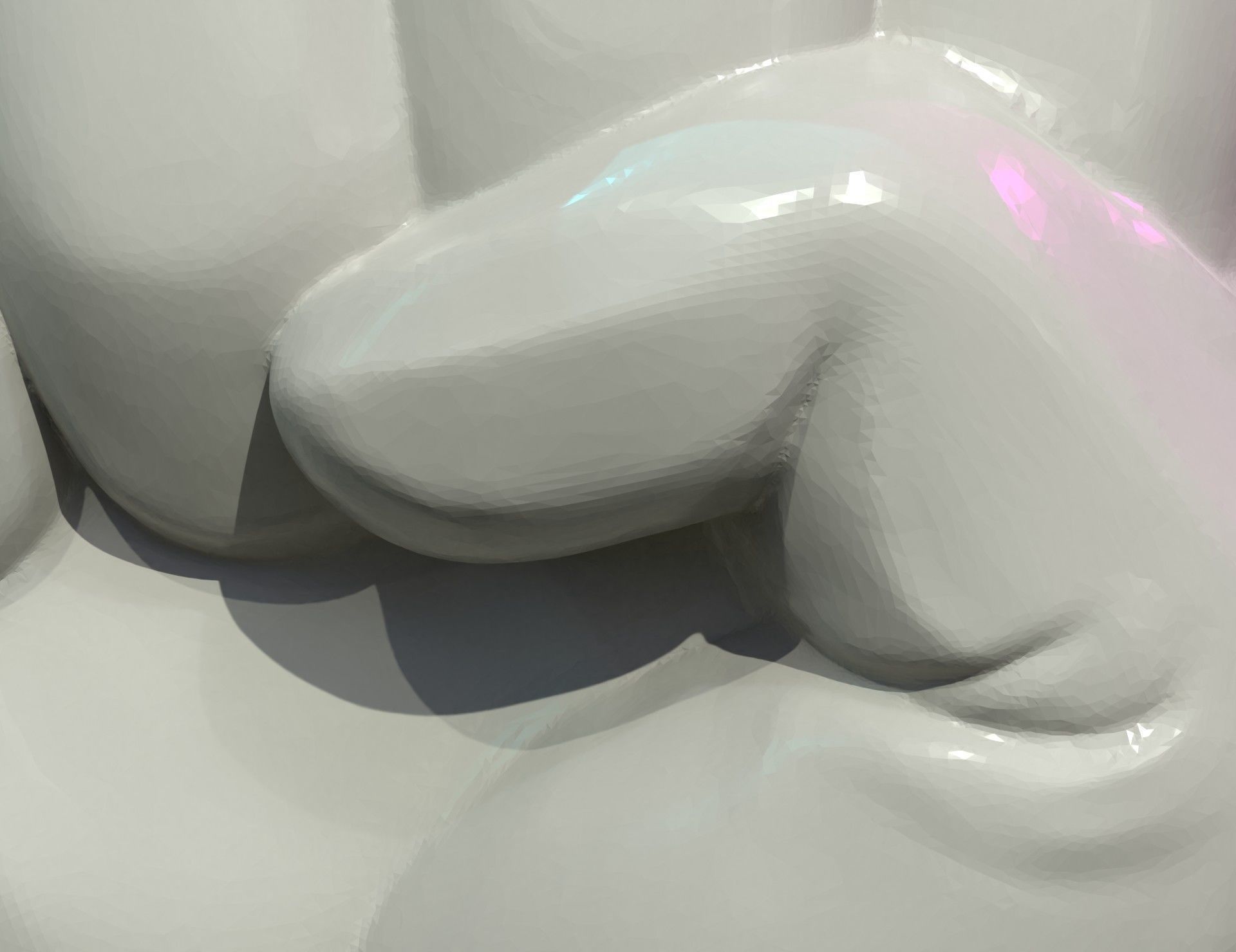 Fist Hand Relief 3D print model_11