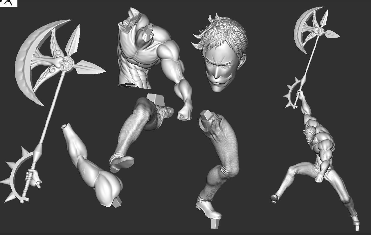 Escanor - Nanatsu no Taizai - Fan model 3D print model_10