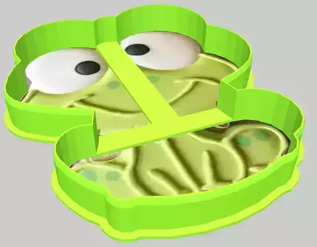 Frog Cookie Cutter 3D print model