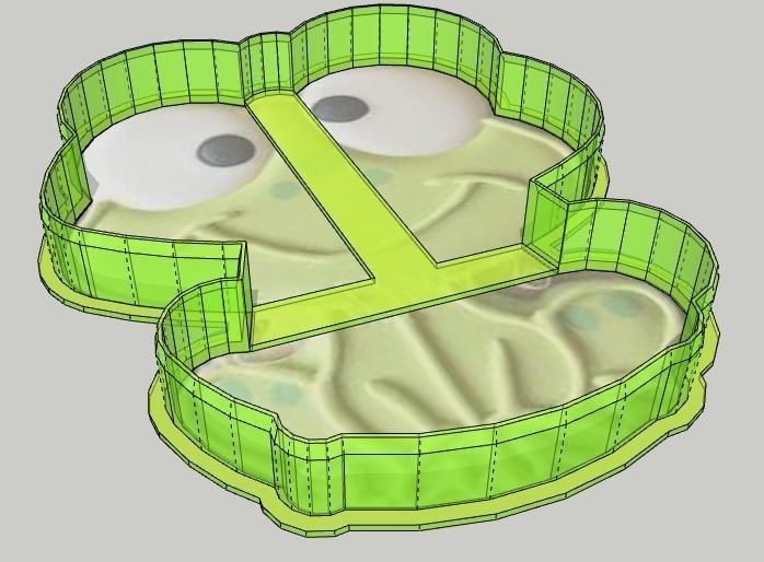 Frog Cookie Cutter 3D print model_1