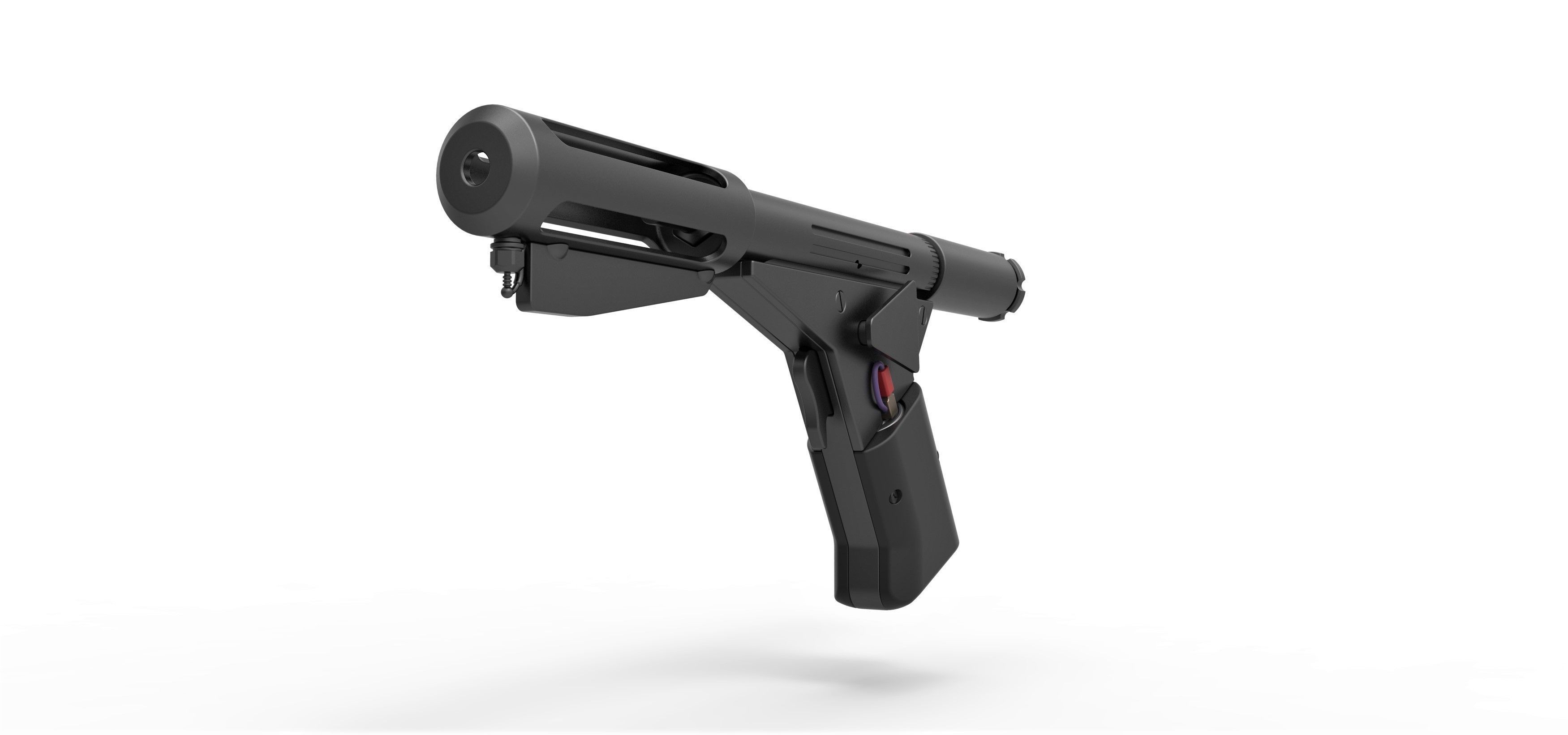 Flame pistol from the movie Logans Run 1976 3D model_4