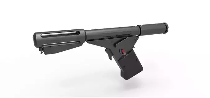 Flame pistol from the movie Logans Run 1976 3D model