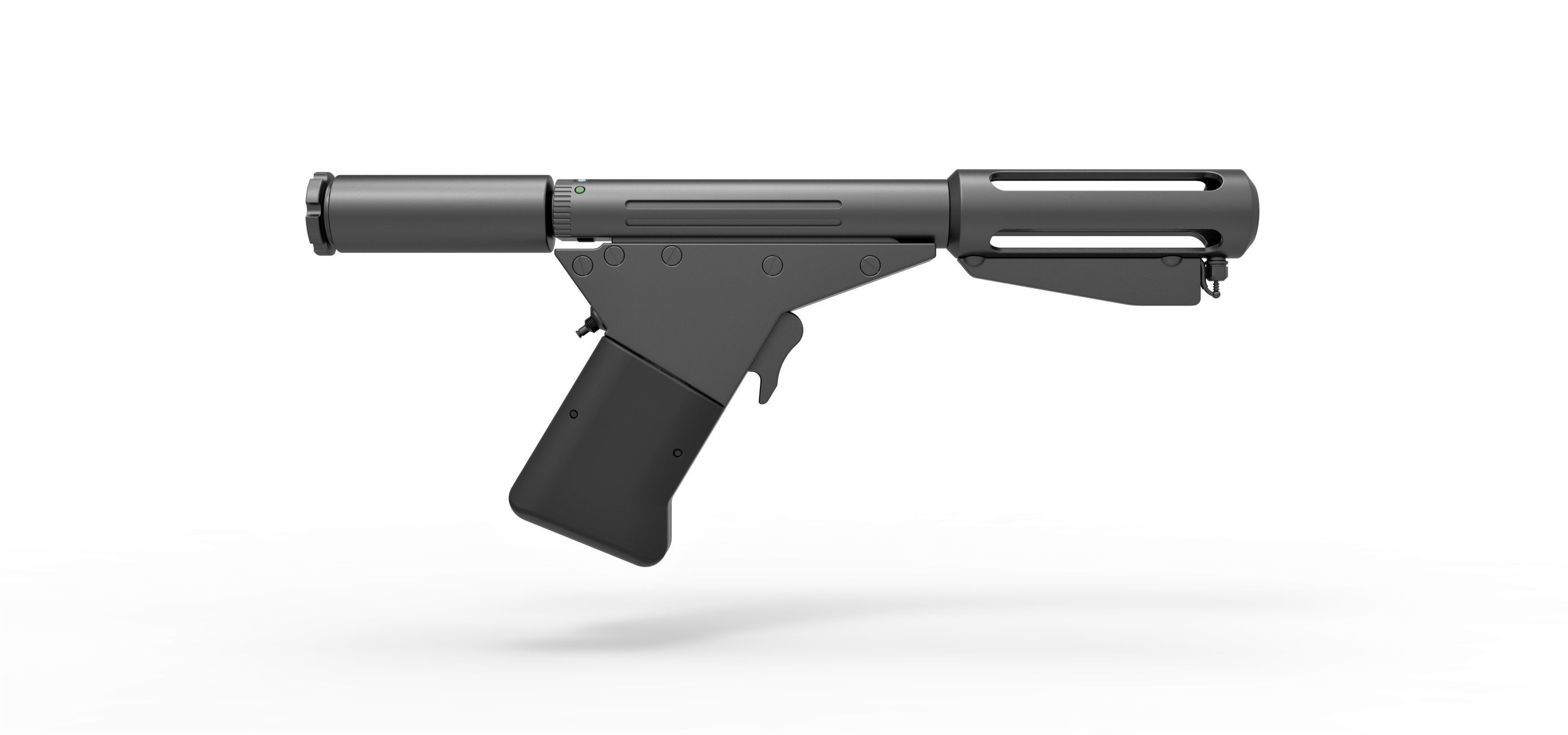 Flame pistol from the movie Logans Run 1976 3D model_9