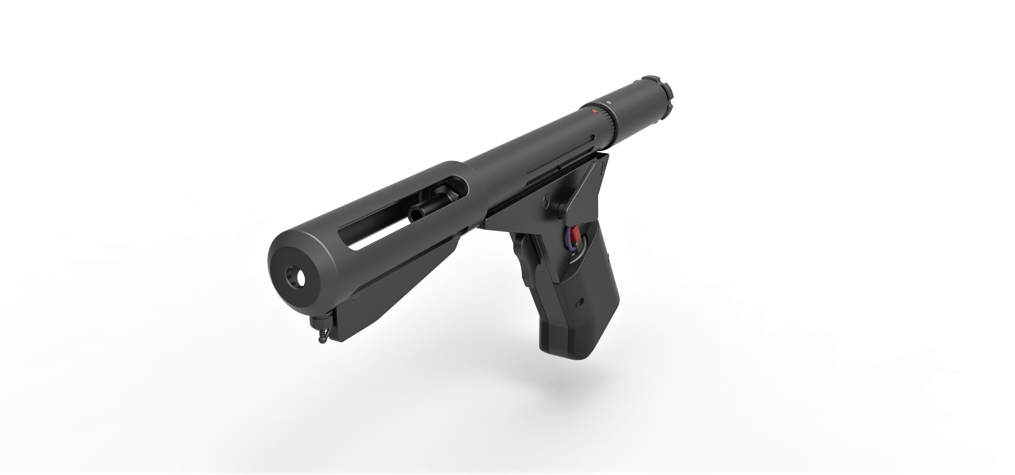 Flame pistol from the movie Logans Run 1976 3D model_3