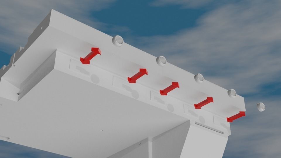 Set4 - Macross SDF1 Prometheus Hangar elevator-right Flight Deck 3D print model_20