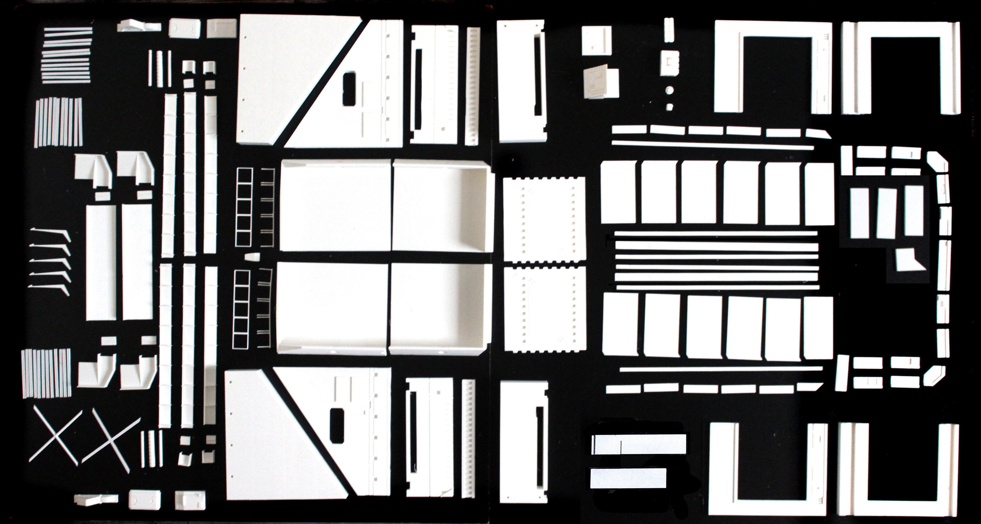 Set4 - Macross SDF1 Prometheus Hangar elevator-right Flight Deck 3D print model_9