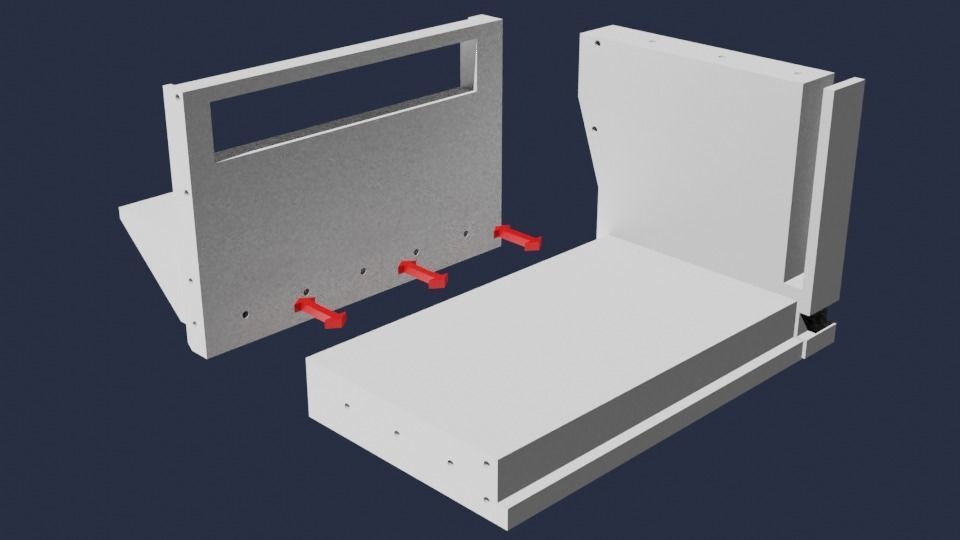 Set4 - Macross SDF1 Prometheus Hangar elevator-right Flight Deck 3D print model_14