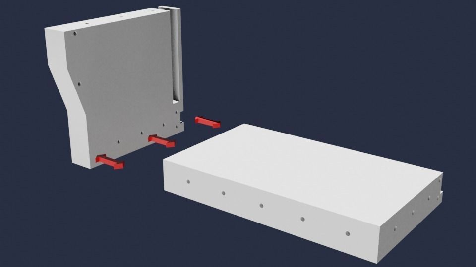 Set4 - Macross SDF1 Prometheus Hangar elevator-right Flight Deck 3D print model_12