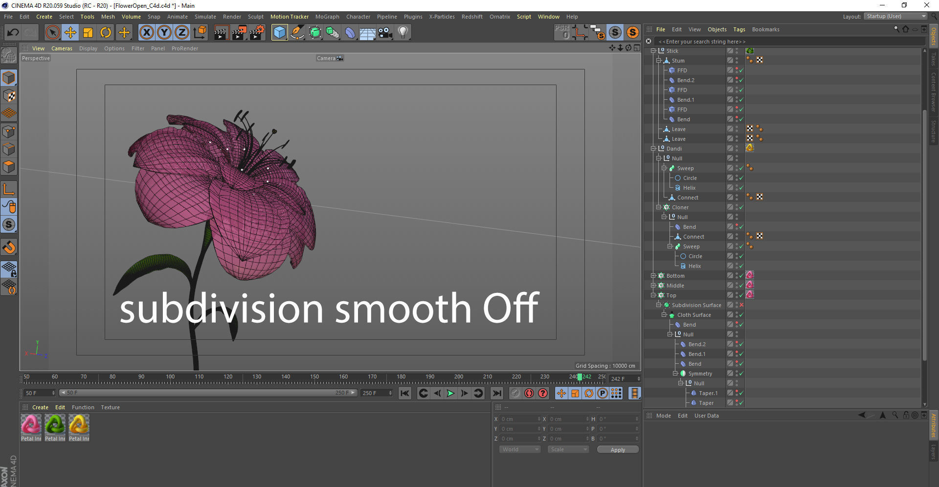 Animated Flower Blooming Flower 3D model_9