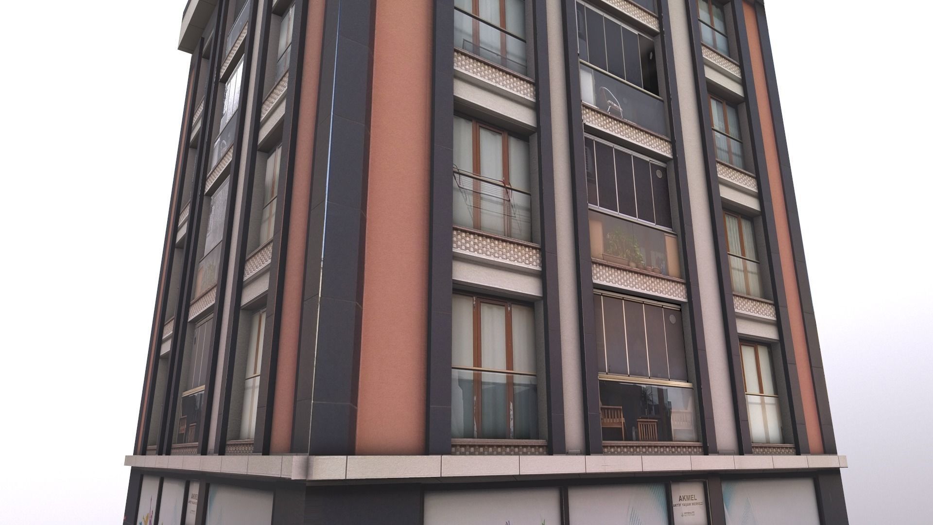 Architectural Building-5 Free low-poly 3D model_16