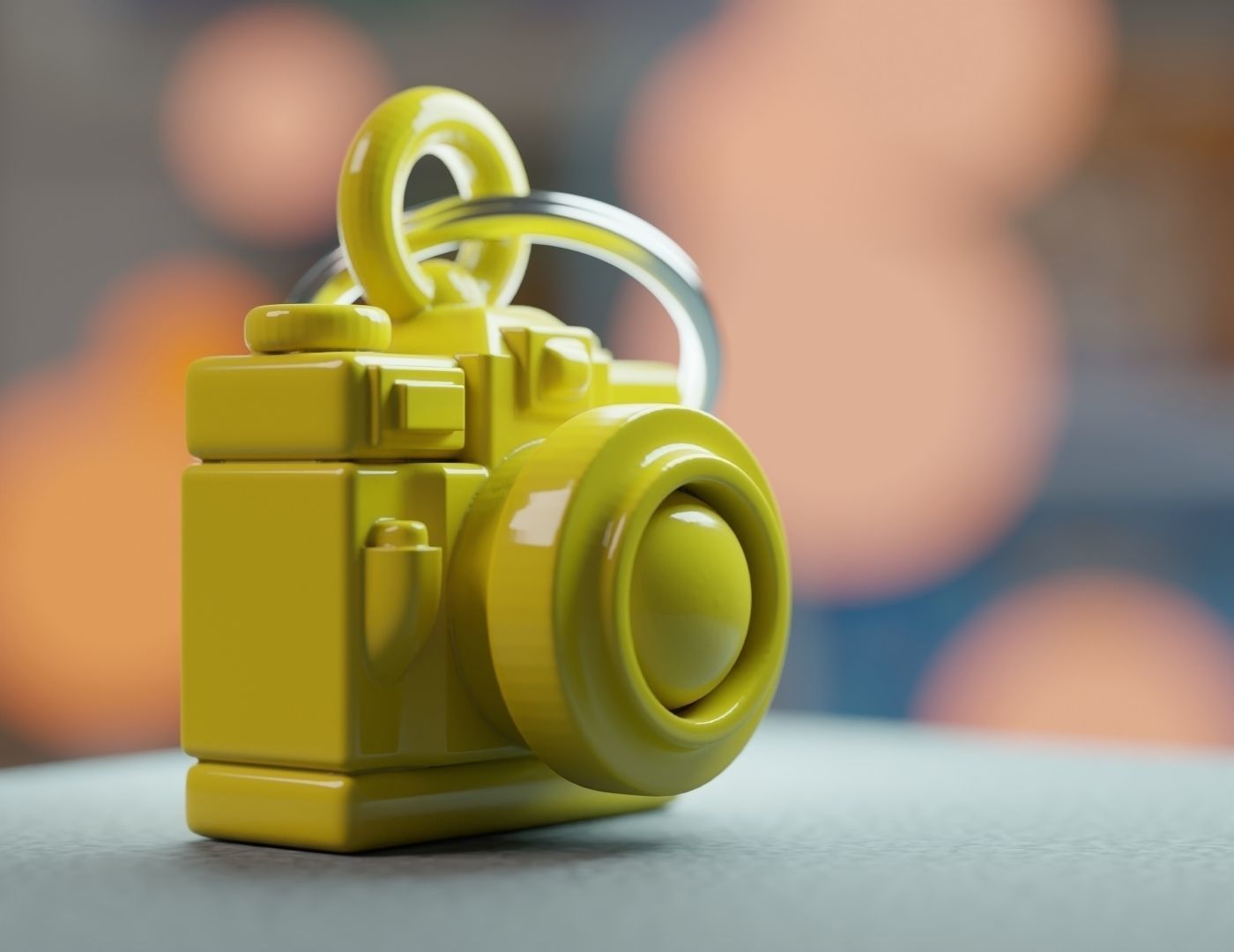 Toon Camera Keychain - Printer Ready 3D print model_2