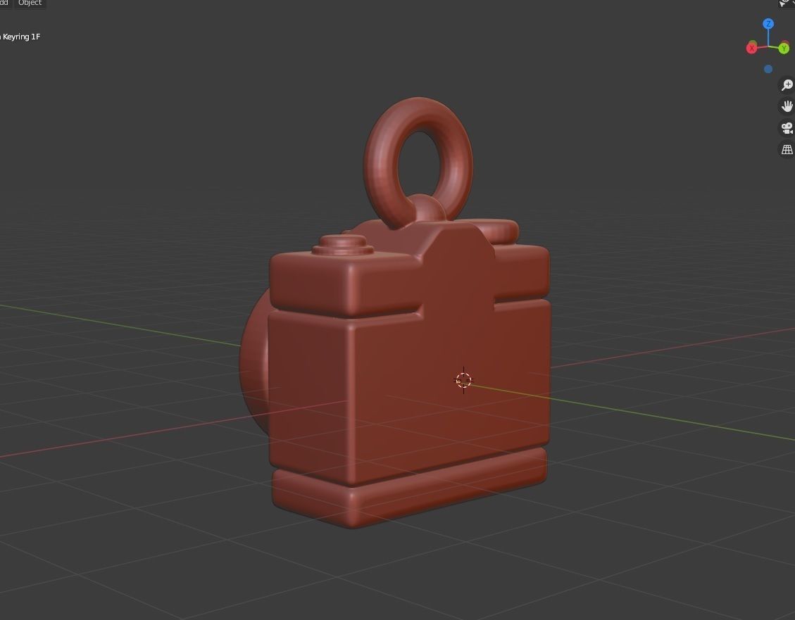 Toon Camera Keychain - Printer Ready 3D print model_10