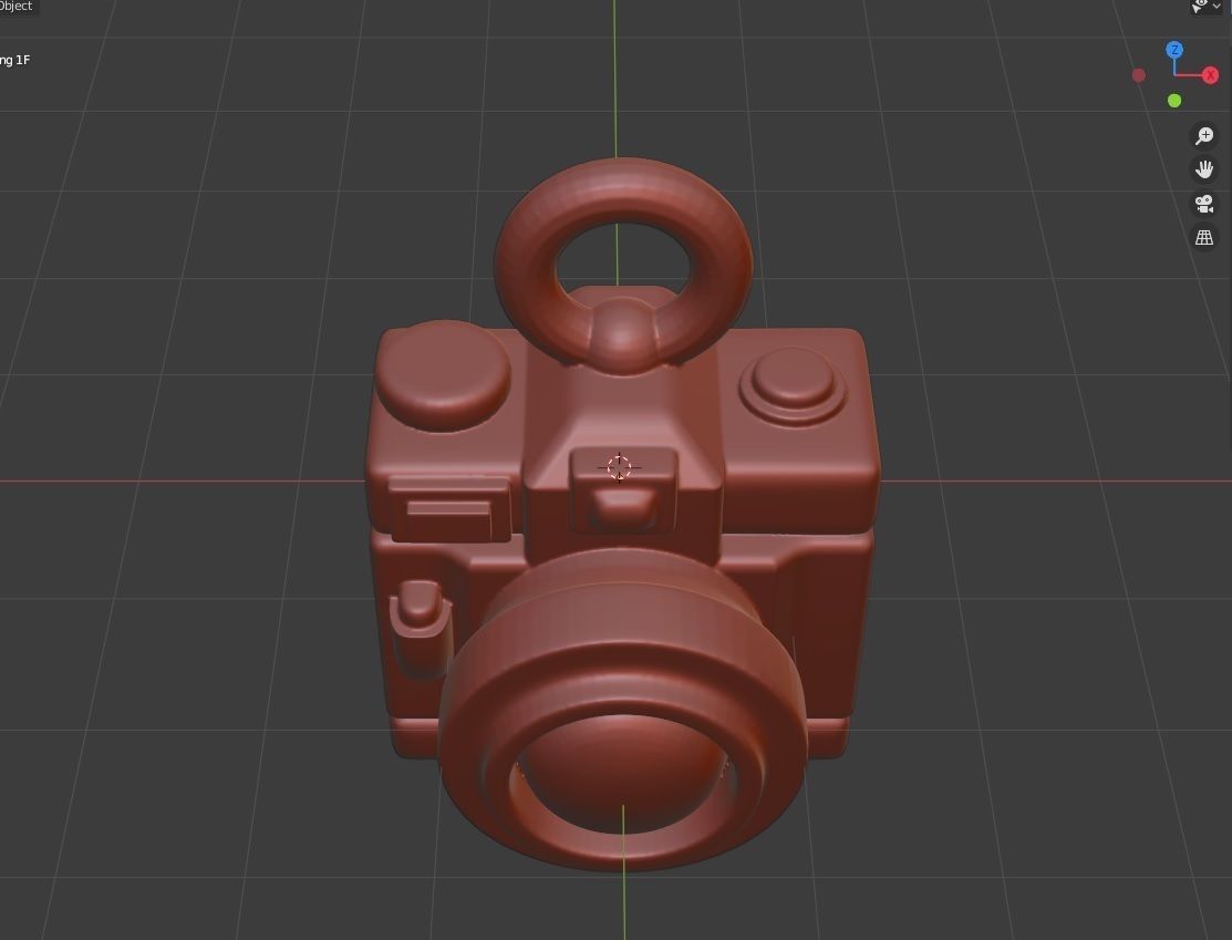 Toon Camera Keychain - Printer Ready 3D print model_13