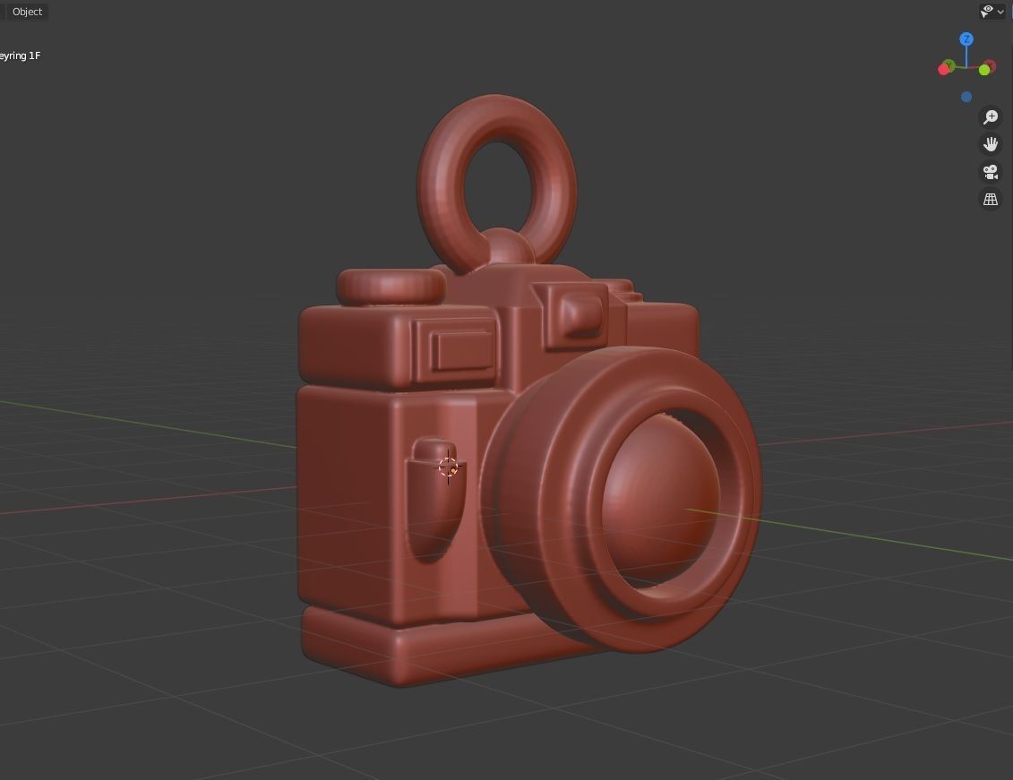 Toon Camera Keychain - Printer Ready 3D print model_12