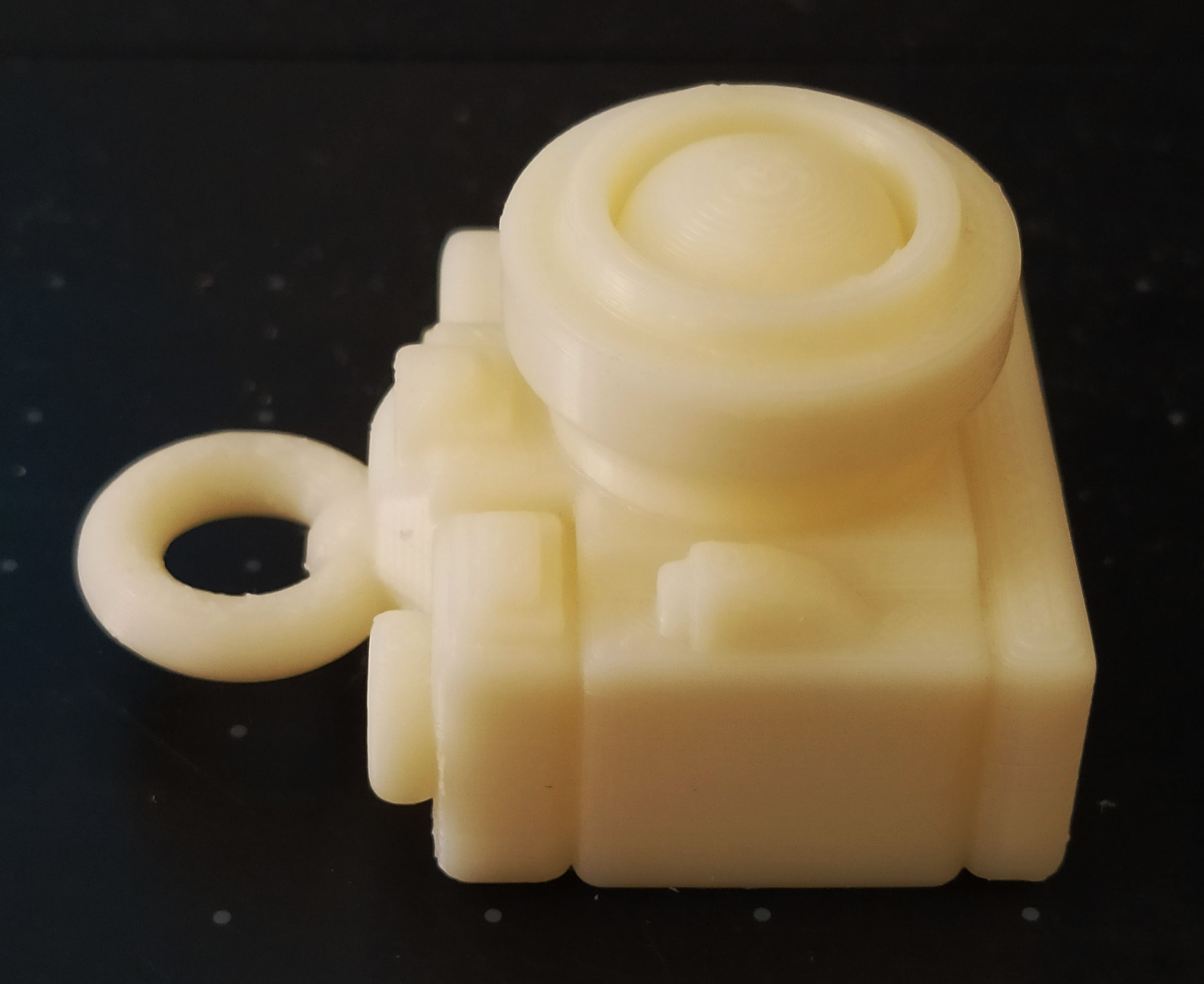 Toon Camera Keychain - Printer Ready 3D print model_5