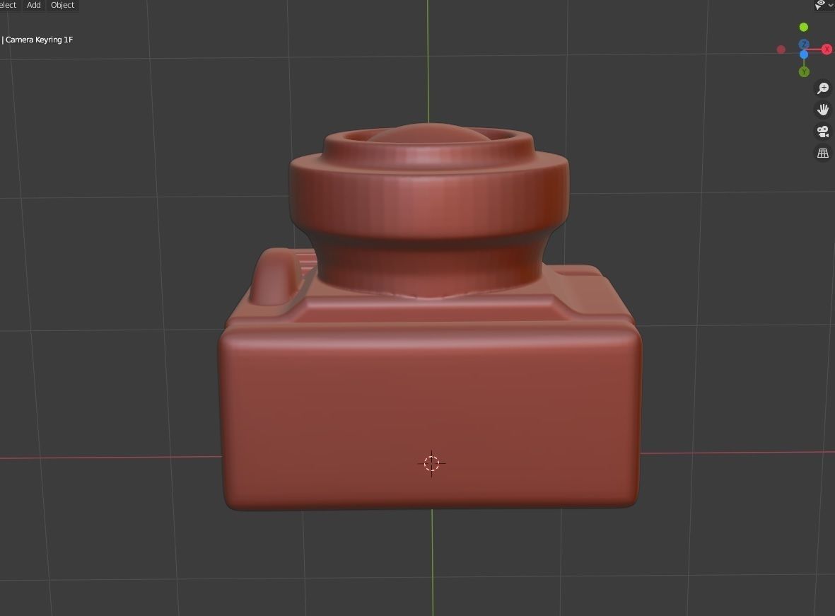 Toon Camera Keychain - Printer Ready 3D print model_11