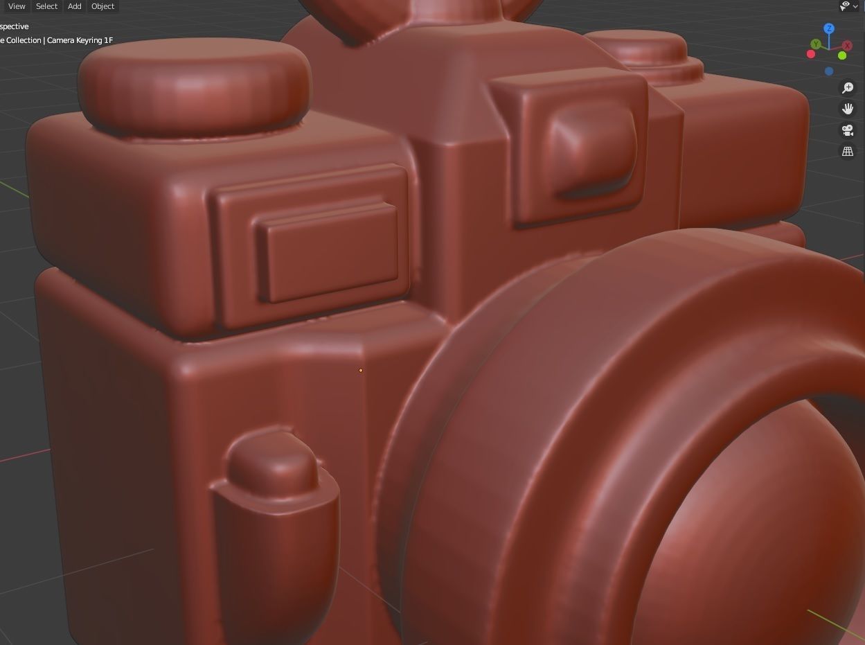 Toon Camera Keychain - Printer Ready 3D print model_14