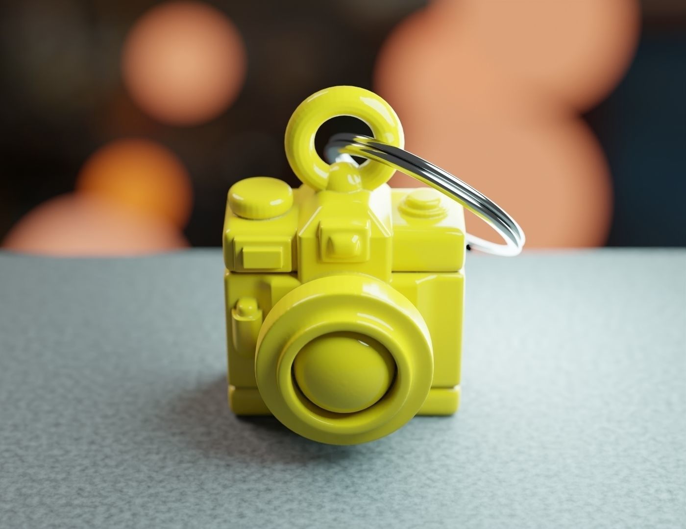 Toon Camera Keychain - Printer Ready 3D print model_1