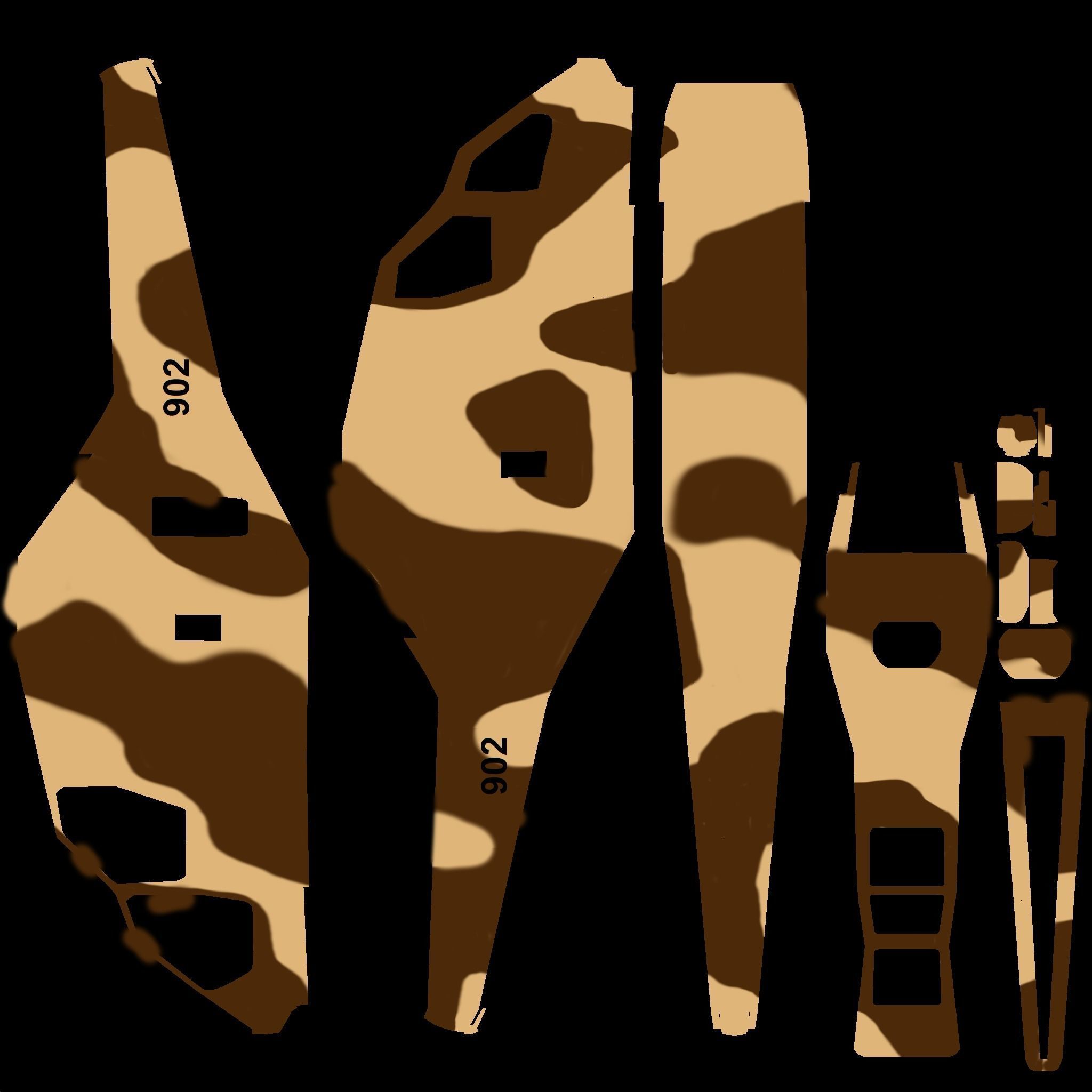 Ansat 2RC Russian RECONNAISSANCE Helicopter - Low-poly 3D model_24