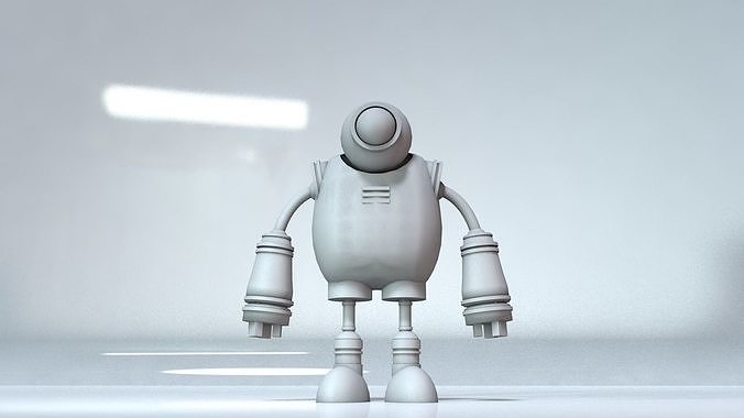 Robot Low-poly 3D model