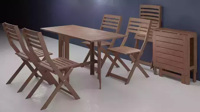 Table and Chairs APPLARO Set