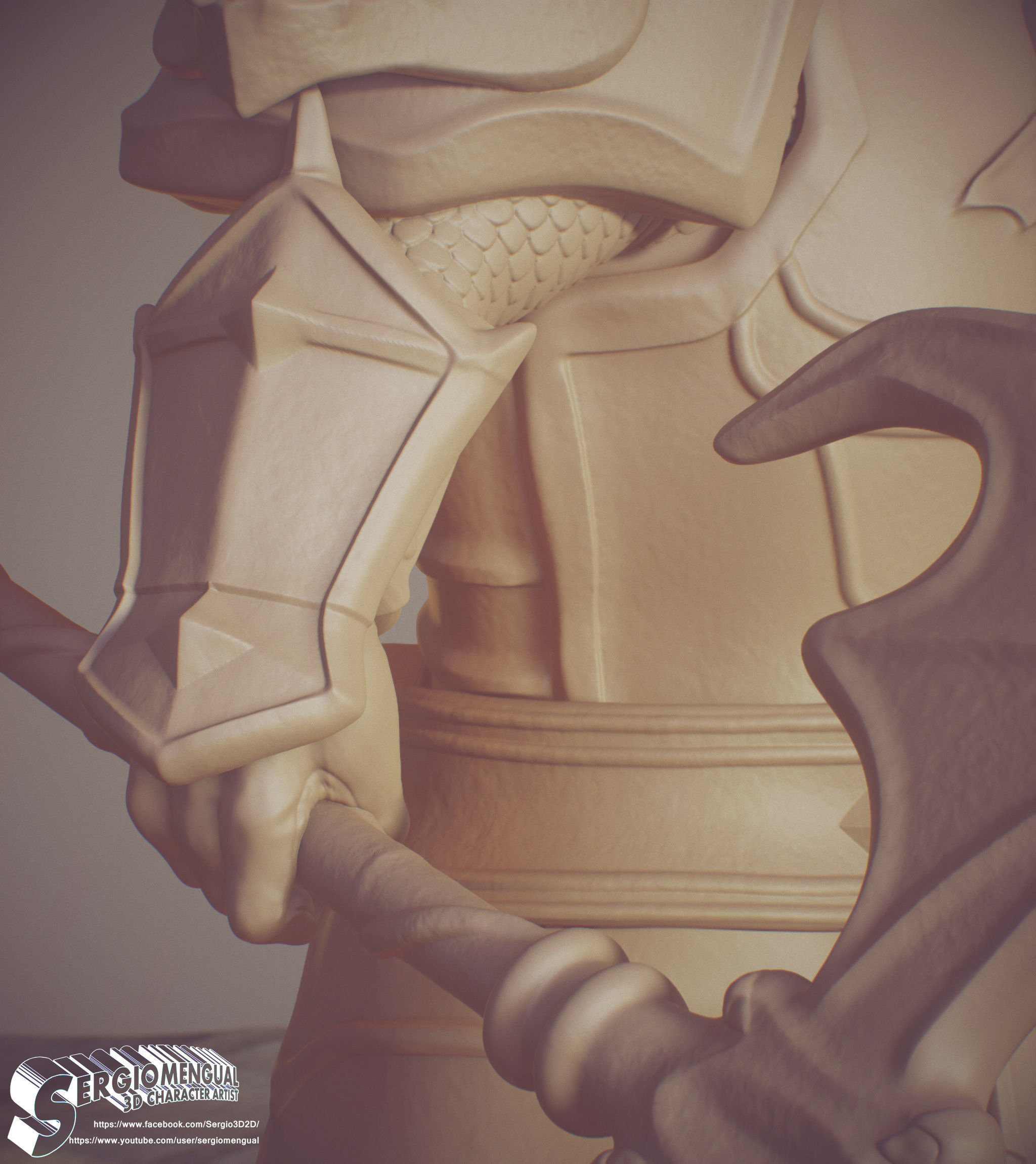 Laika Dragon Fire Knigth from Summoner Wars 3D printable figure 3D print model_15