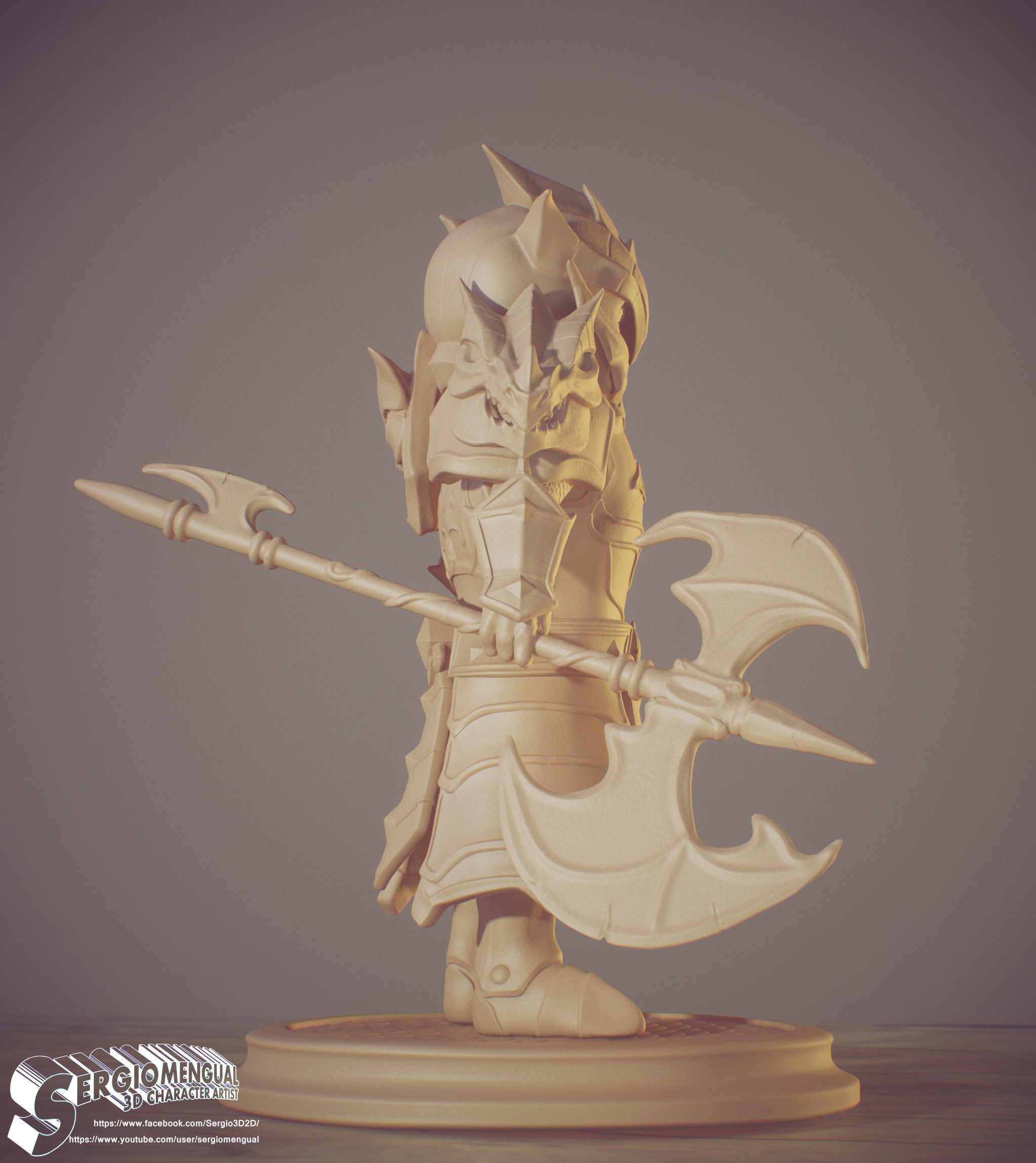 Laika Dragon Fire Knigth from Summoner Wars 3D printable figure 3D print model_7