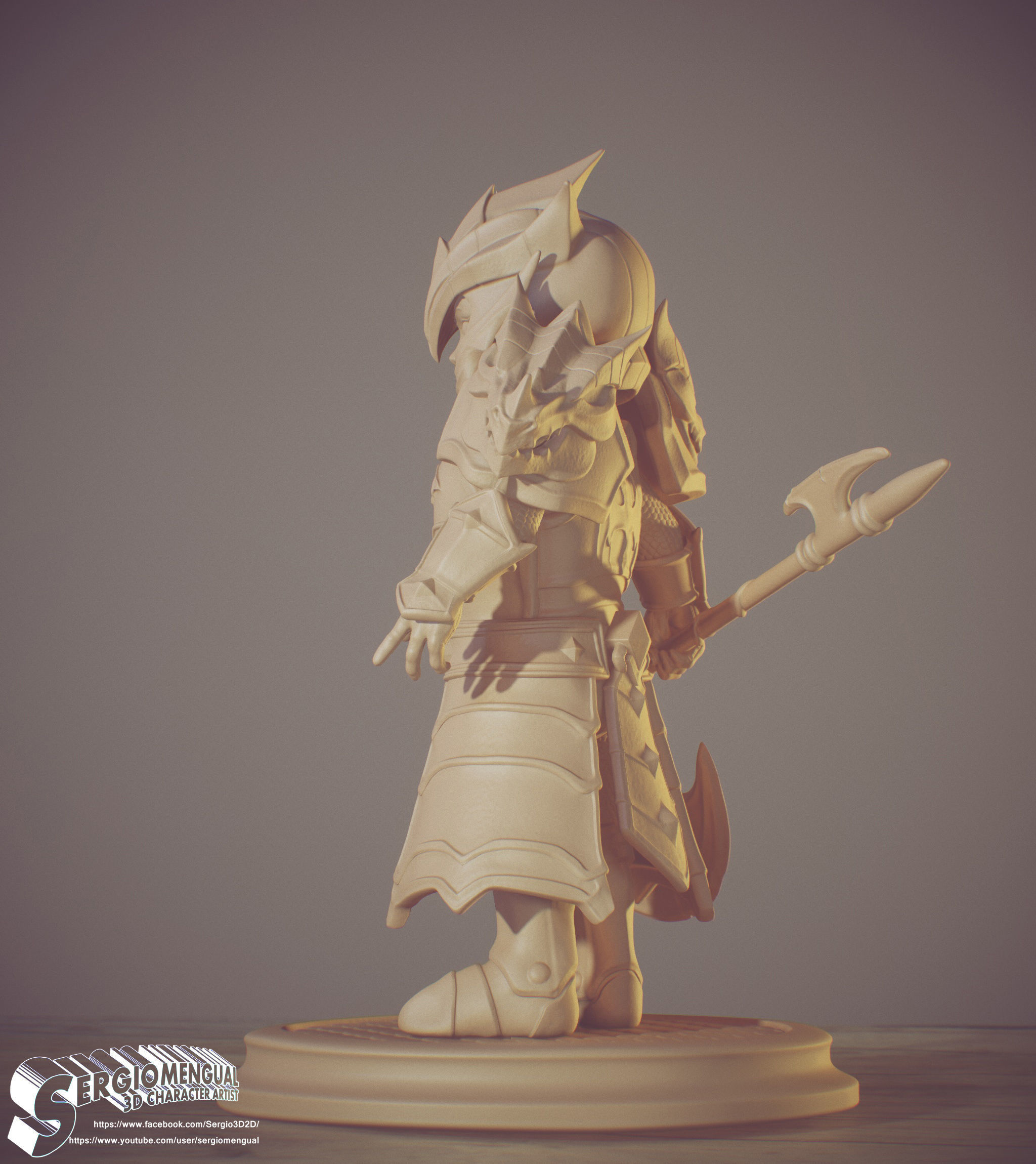 Laika Dragon Fire Knigth from Summoner Wars 3D printable figure 3D print model_10