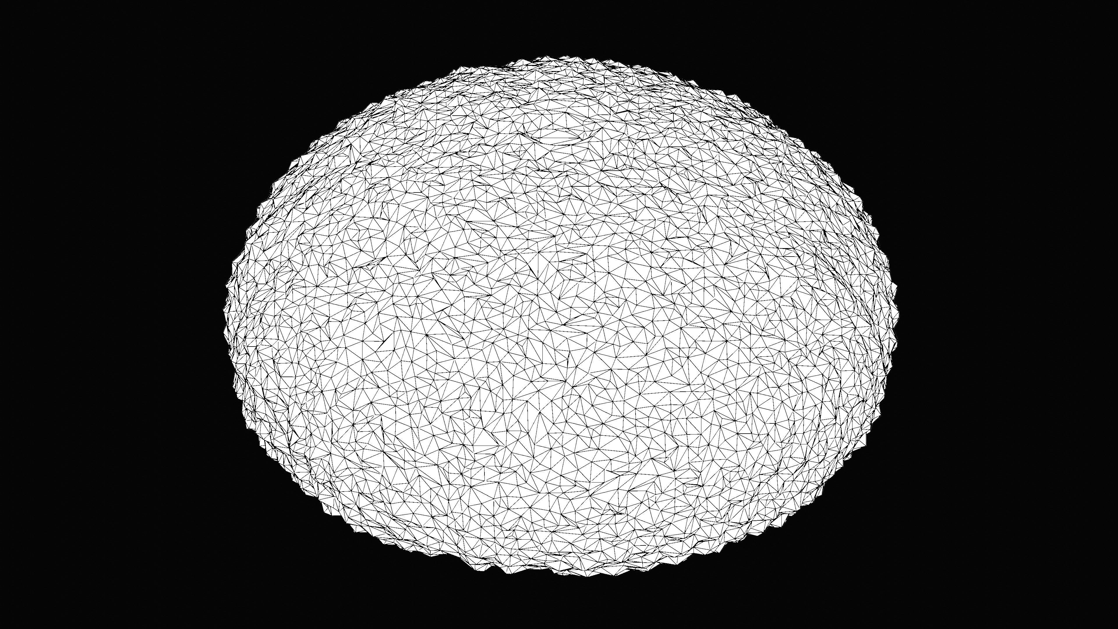 Sea Urchin Shell Low-poly 3D model_19