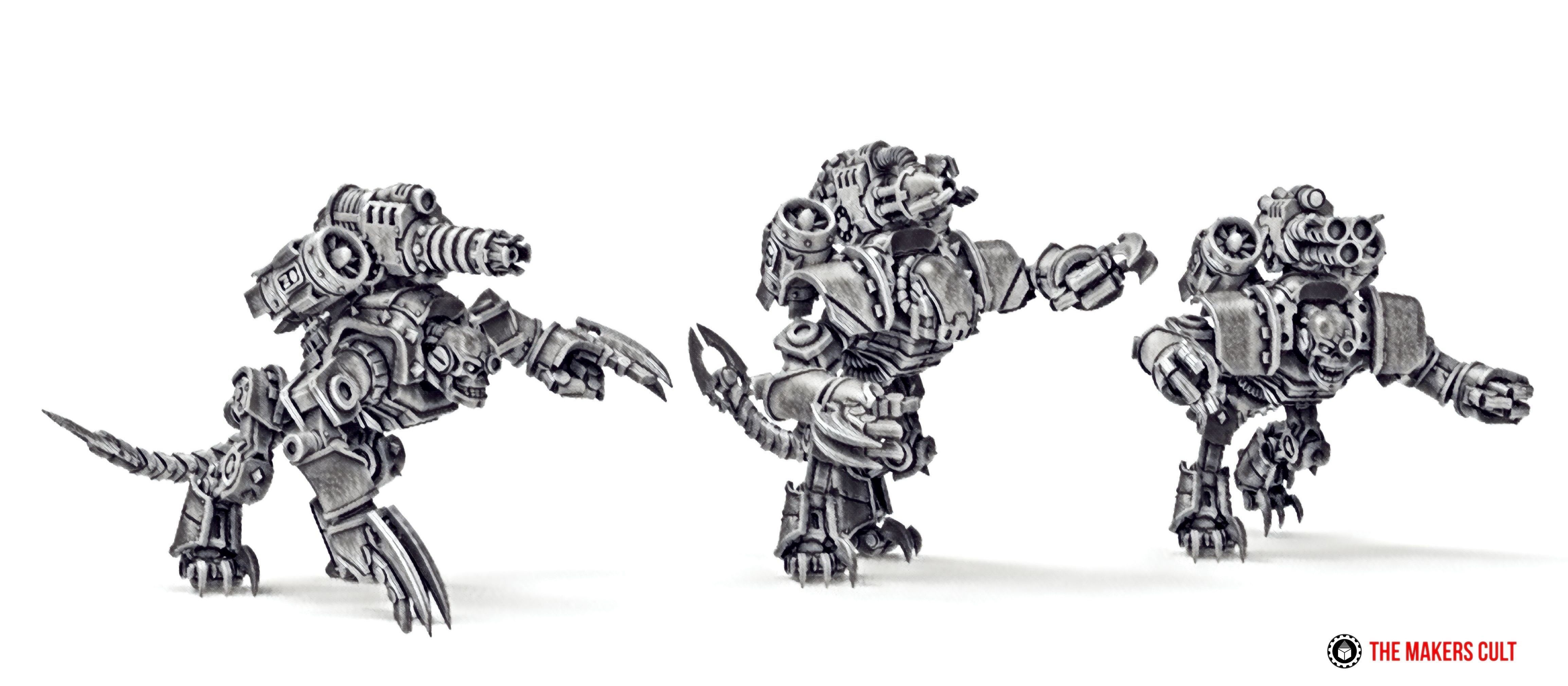 Dark Techno Velocirax Battle Thralls 3D print model_2