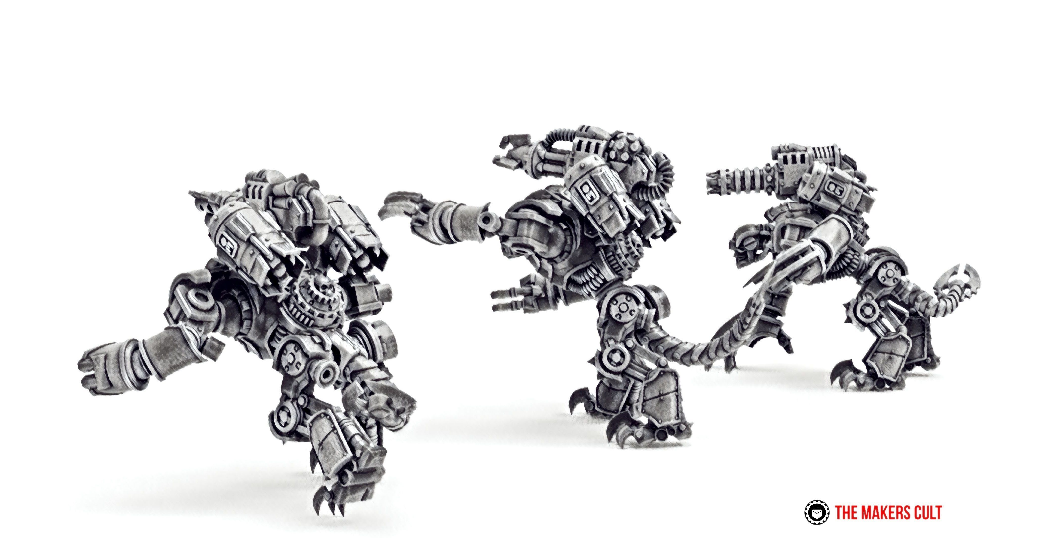 Dark Techno Velocirax Battle Thralls 3D print model_3