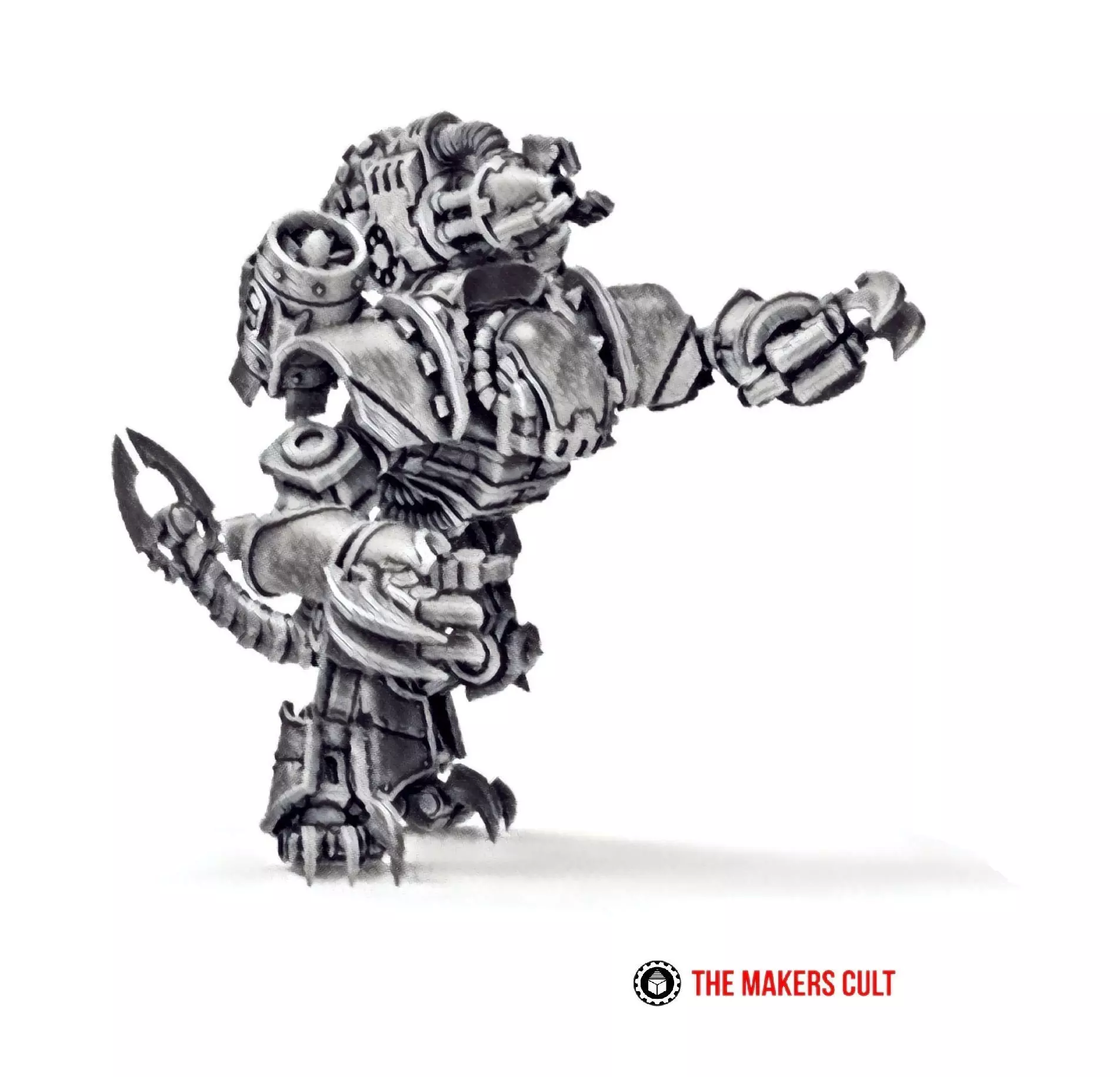 Dark Techno Velocirax Battle Thralls 3D print model_0