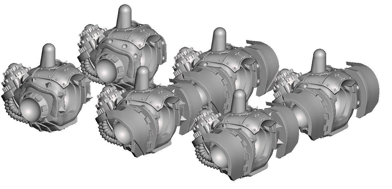 Dark Techno Velocirax Battle Thralls 3D print model_7