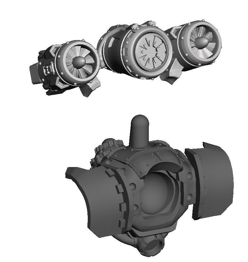 Dark Techno Velocirax Battle Thralls 3D print model_11