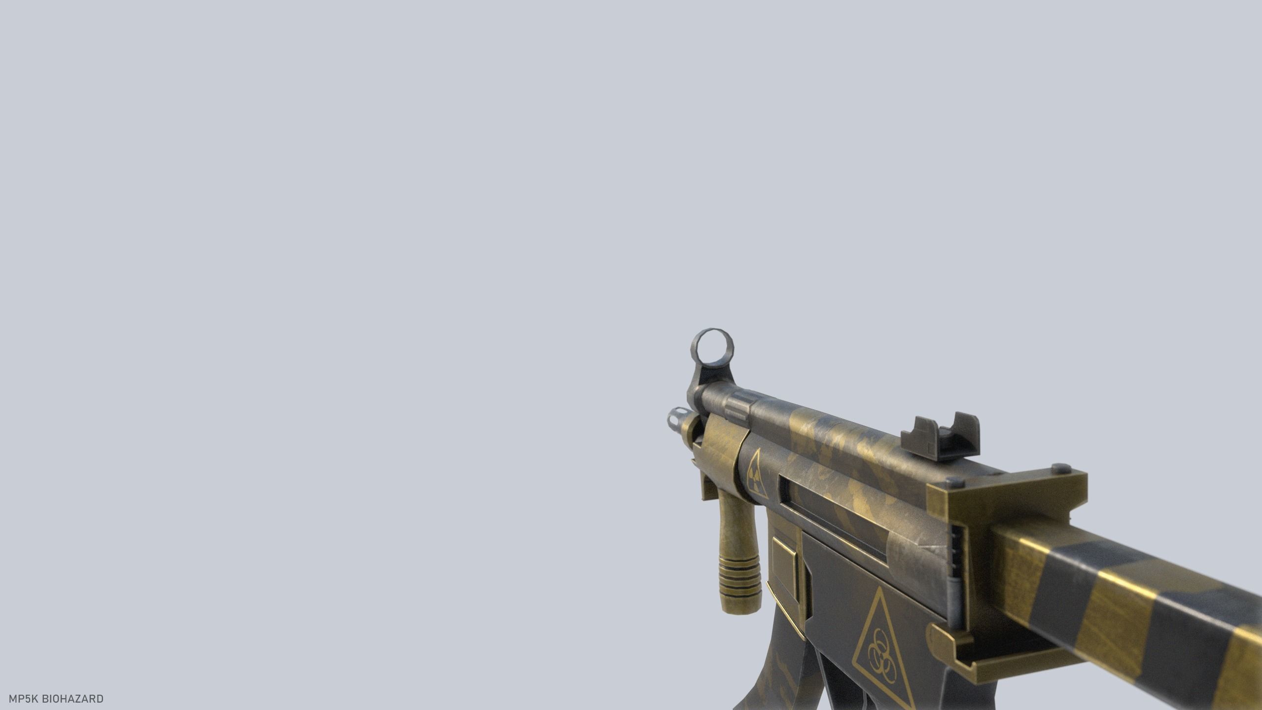 MP5K Biohazard Low-poly 3D model_1