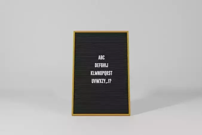 Letters Board with Alphabet