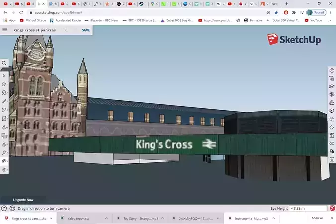 Kings Cross St Pancras London underground station Full station