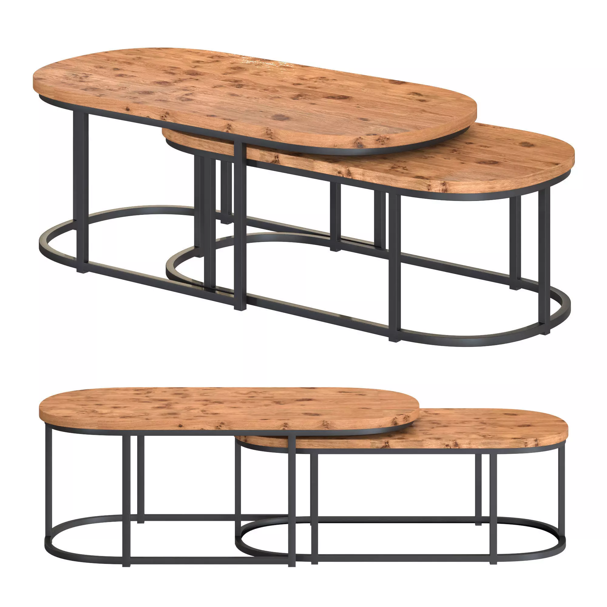 Megafurn - Salontafels set van 2 3D model_0