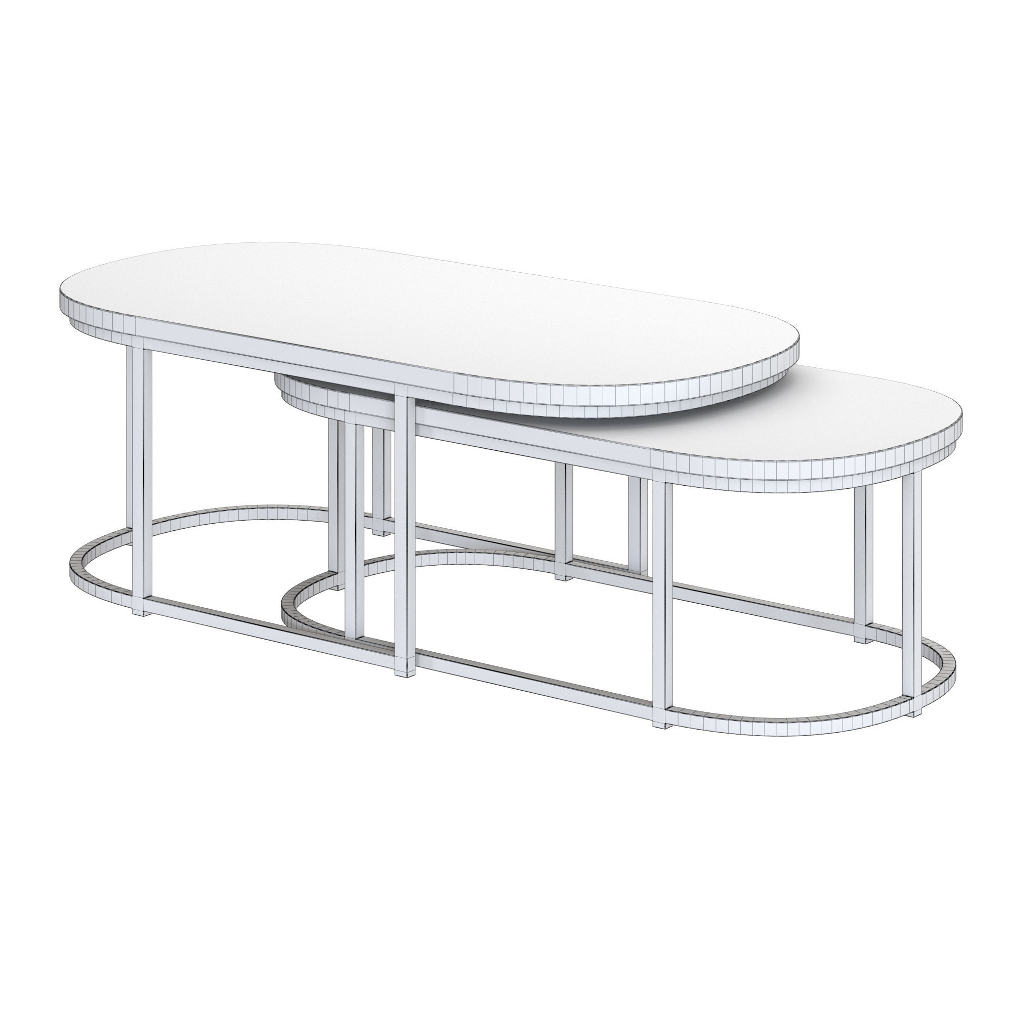 Megafurn - Salontafels set van 2 3D model_1