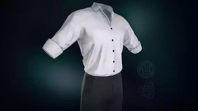 Casual Suit Style 1 Low-poly 3D model