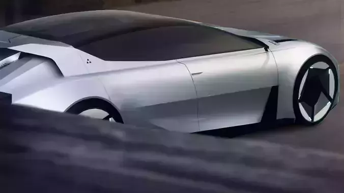 Futuristic Concept ST sports car 3D model