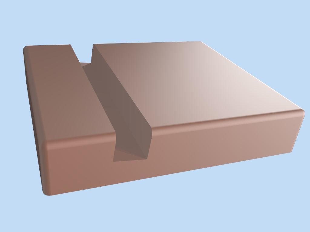 Plastic phone holder 3D print model_8