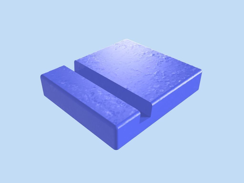 Plastic phone holder 3D print model_6