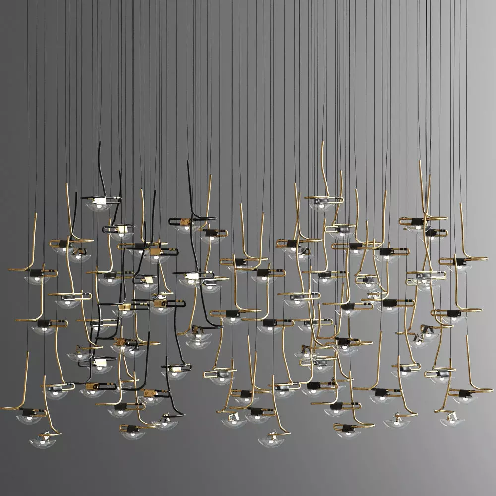 Catellani And Smith Jackie Chandelier 3D model_0