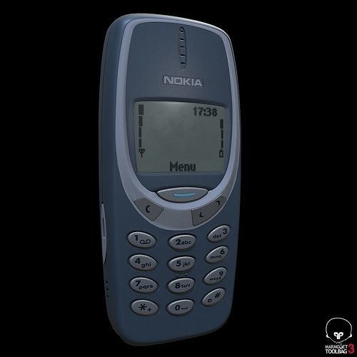 Nokia 3310 Pbr highpoly 3D model