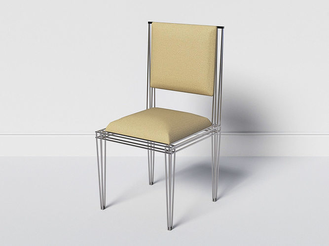 Chair bar Low-poly 3D model