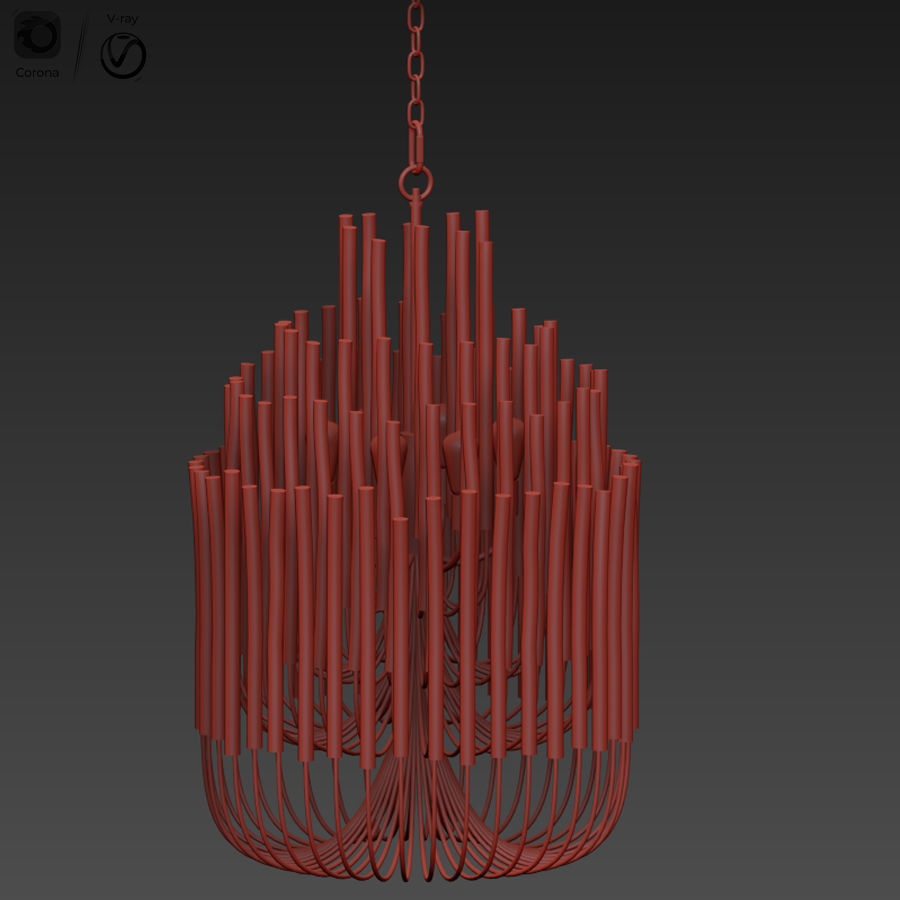 Arteriors Tilda 21 Ceiling Chandelier 3D model_2