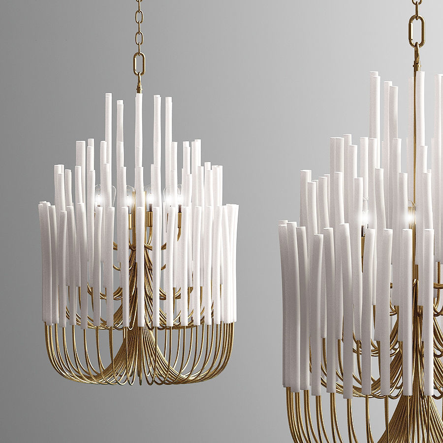 Arteriors Tilda 21 Ceiling Chandelier 3D model_1